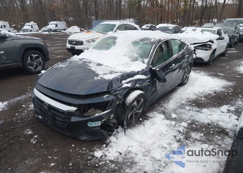 2021 Honda Insight Ex z USA, uszkodzony, nr VIN 19XZE4F59ME002314